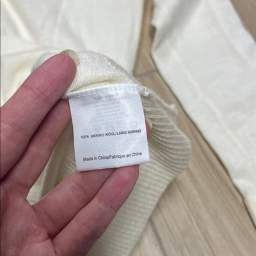 Tory Burch Cream Button-Front Cardigan - Picture 4 of 8